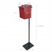 FixtureDisplays®MDF Donation Box Floor Stand Lobby Foyer Tithes & Offering Suggestion Collection Ballot Box 11065+1040S